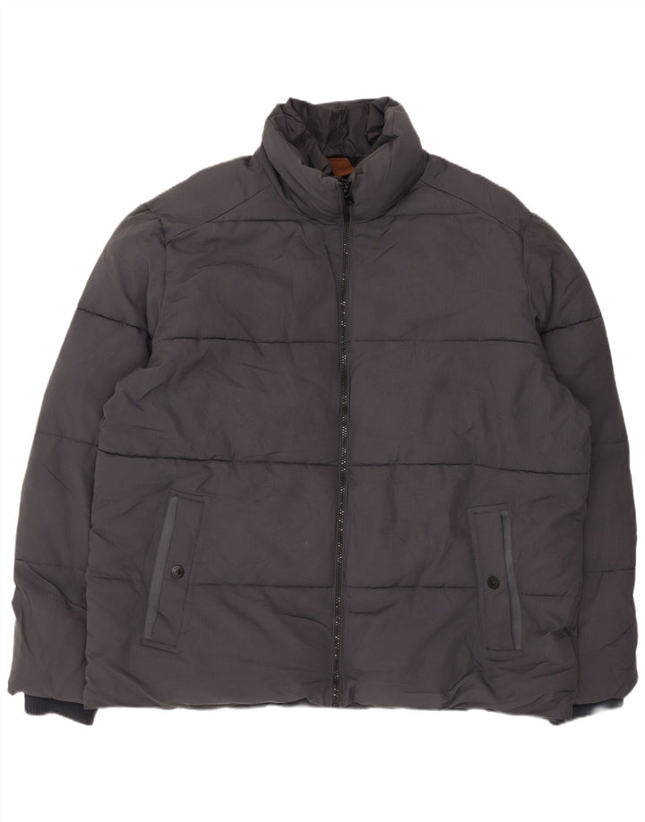 MARKS & SPENCER Veste matelassée pour hommes UK 44 2XL Gris Polyester