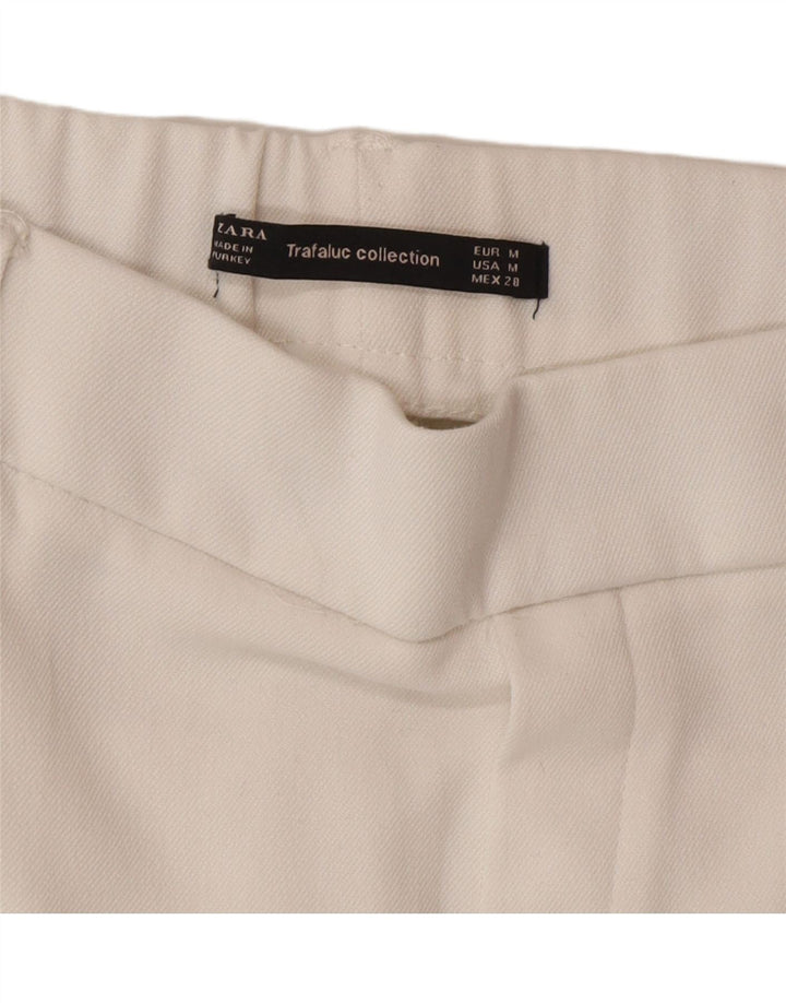 Pantalon court Zara Femme Medium W28 L24 Blanc Colourblock