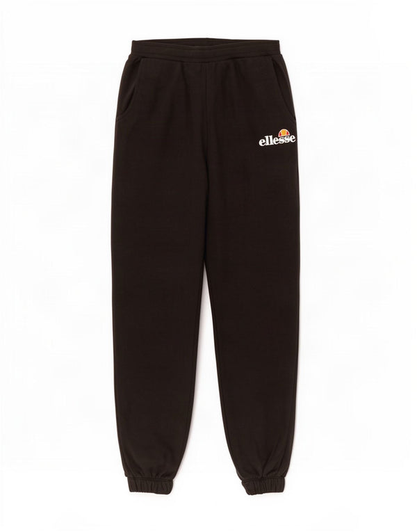 Ellesse Pantalon De Survêtement Joggers UK 12 Moyen Noir Coton Femme