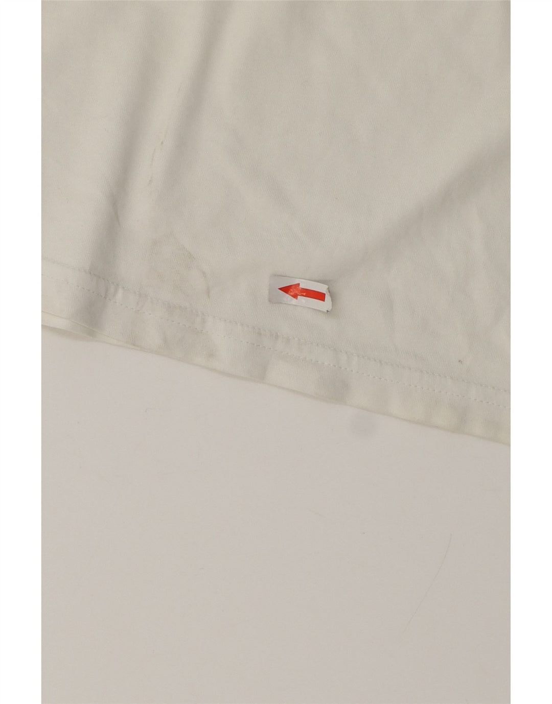 HUGO BOSS Homme T-Shirt Graphique Top Petit Blanc Coton