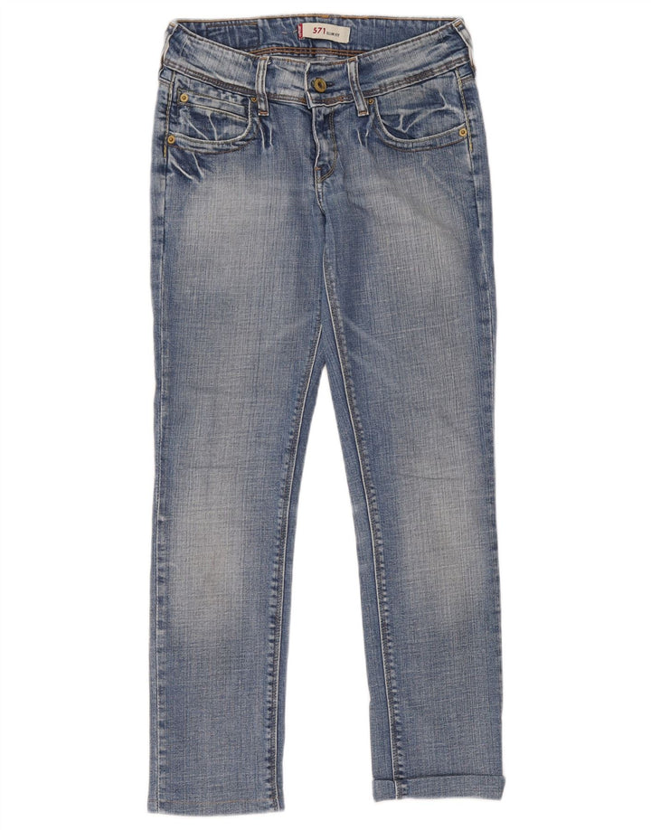 Levi's Jean Slim 571 Femme W27 L34 Bleu Coton