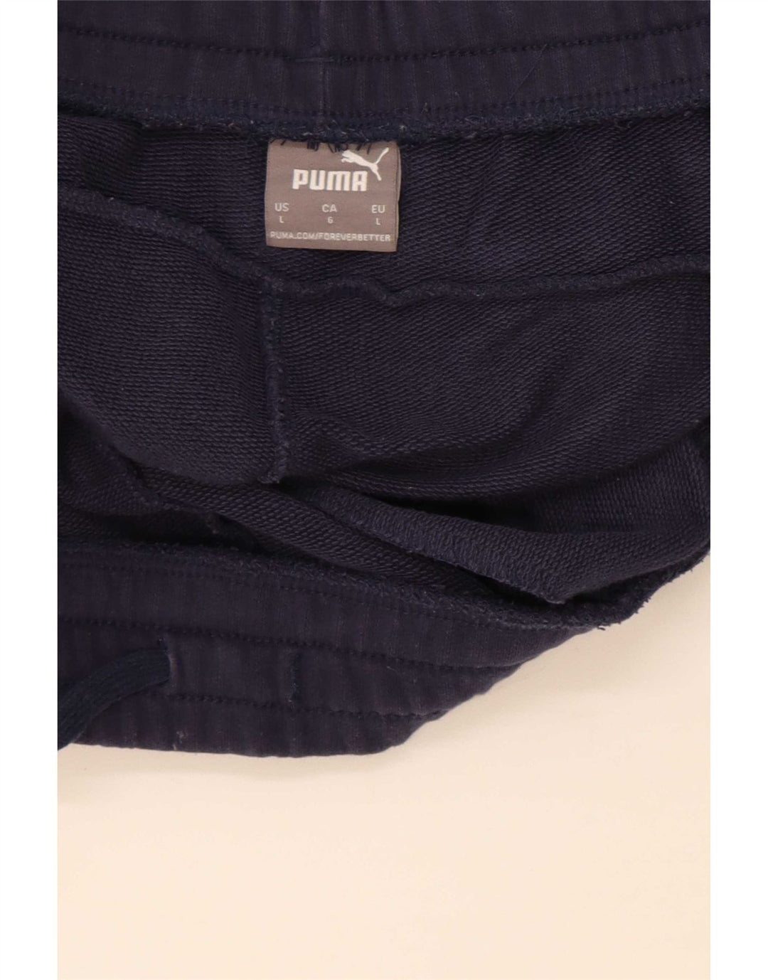 Puma Short de sport pour homme en coton bleu marine Taille L