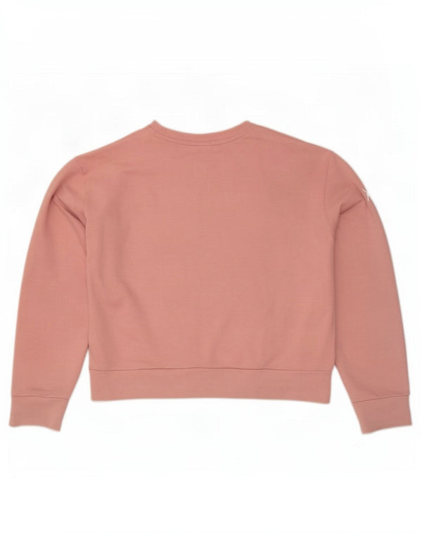 Puma Sweat-shirt graphique Crank Crop pour femme Rose UK 6 XS