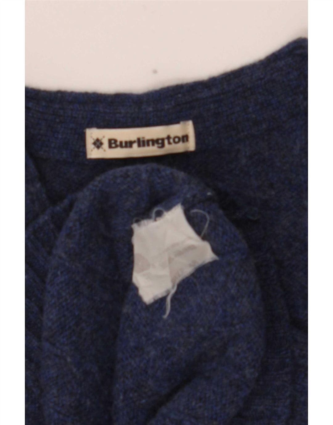 Burlington Pull Cardigan Homme IT 48 Laine Bleu Marine Moyen