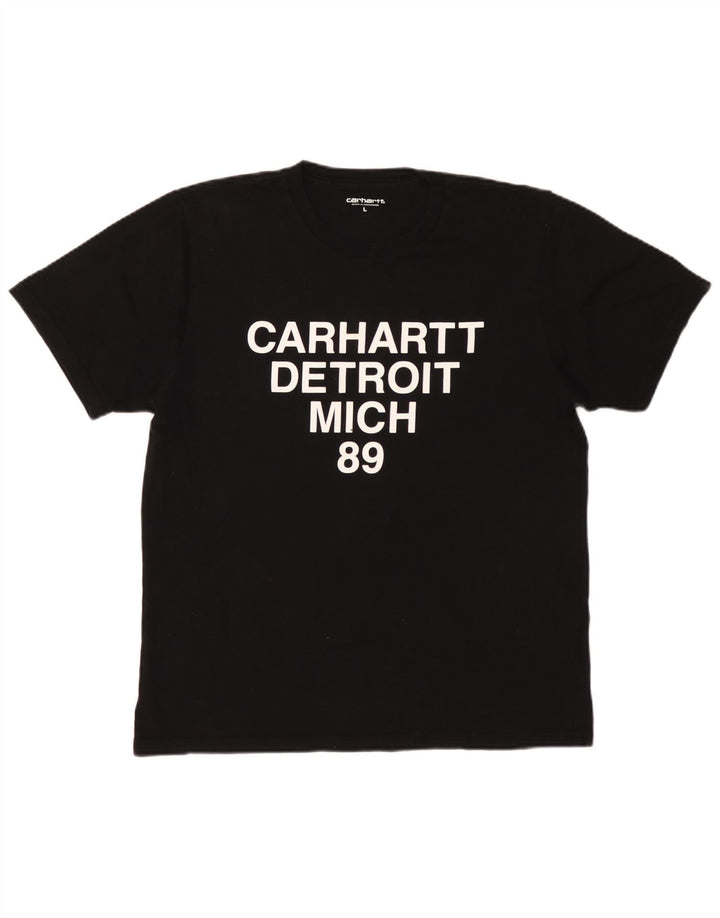Carhartt T-shirt graphique pour hommes, grand, en coton noir