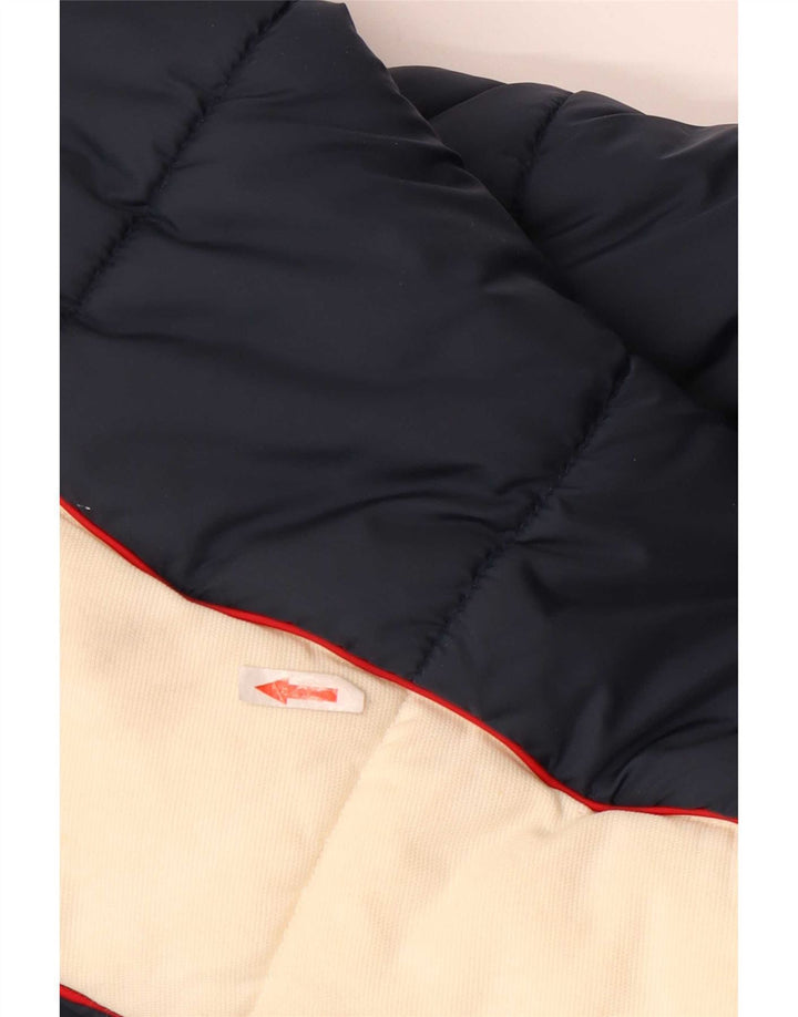Kickers Veste matelassée pour hommes UK 38 Medium Navy Blue Colourblock Nylon
