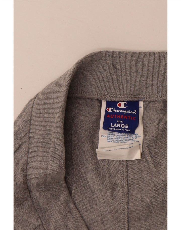CHAMPION Pantalon de Survêtement Homme Large Gris Coton