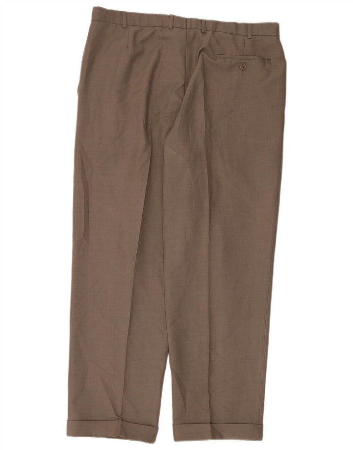 Marks & Spencer Pantalon décontracté St. Michael Pegged pour homme W38 L29 Marron