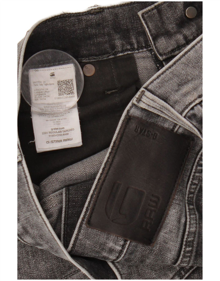 G-Star Jean Regular Tapered Homme W34 L34 Gris Coton