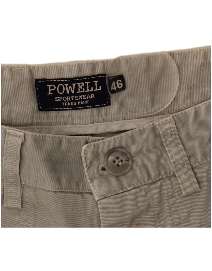 Powell Pantalon cargo droit pour homme W32 L28 Gris