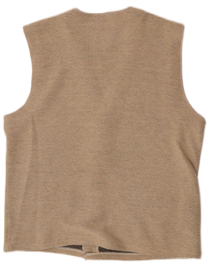 gilet homme vintage 2XL Laine Beige