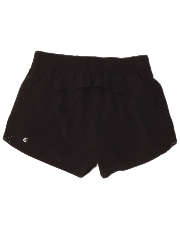 ATHLETA Short de sport pour femme UK 6 XS Noir Polyester