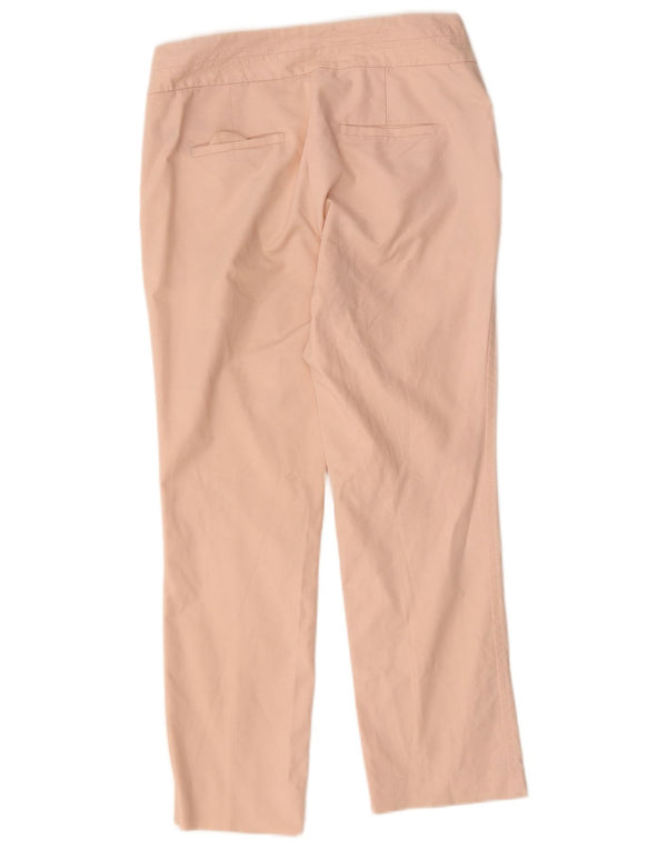 Zara Pantalon chino droit court pour femme EU 38 Small W28 L25 Coton rose