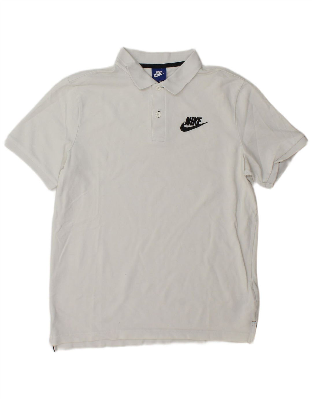 Nike Polo Homme Blanc Moyen Coton
