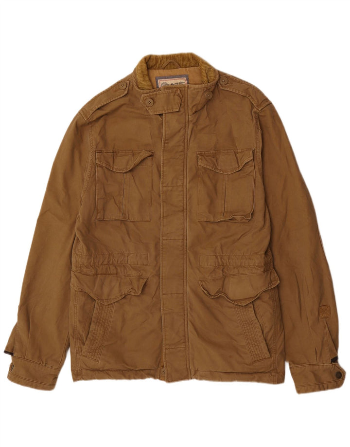 Fat Face Veste utilitaire militaire pour homme UK 38 Coton beige moyen