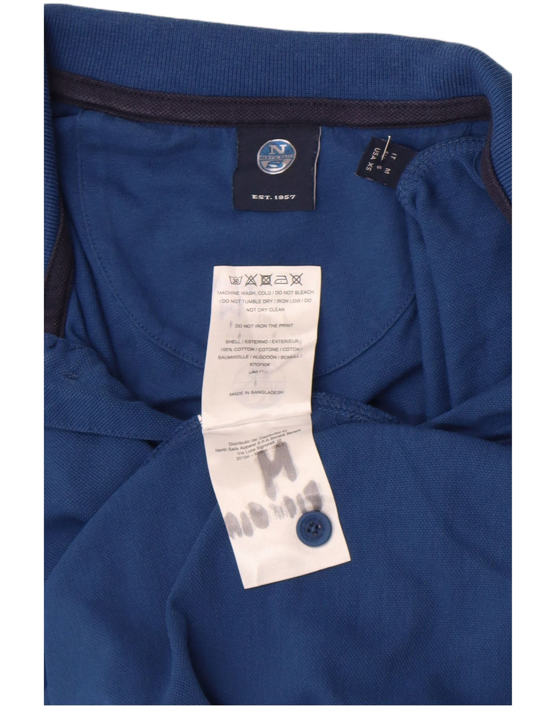 North Sails Polo Homme Bleu Marine Moyen Coton