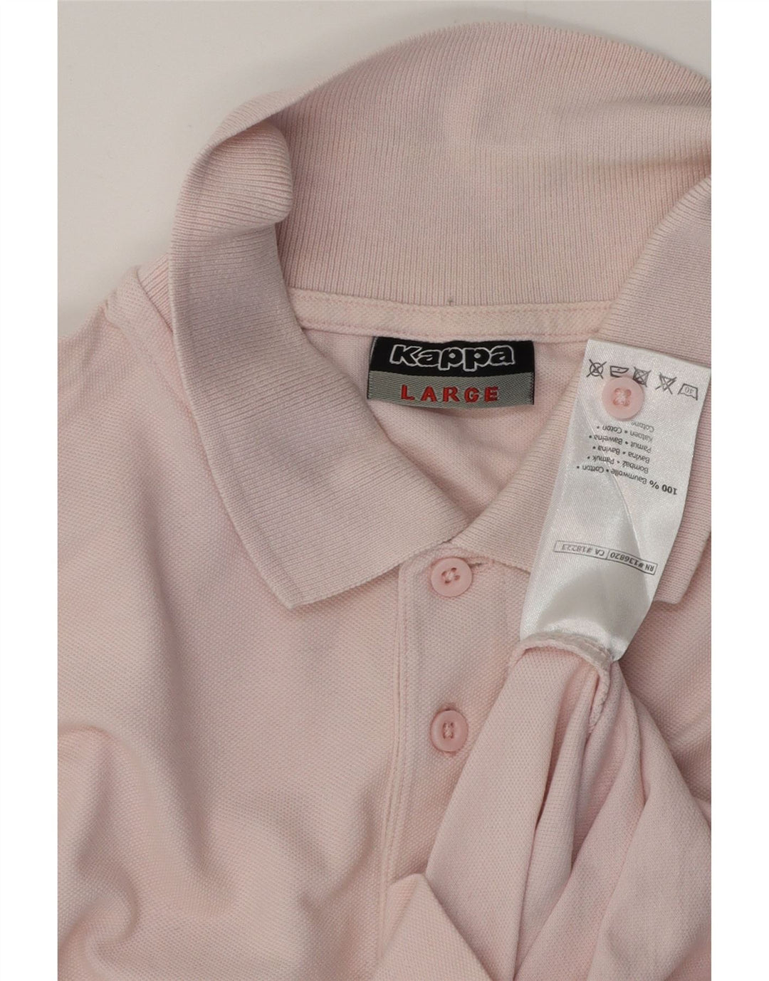 KAPPA Polo Homme Grand Rose Coton
