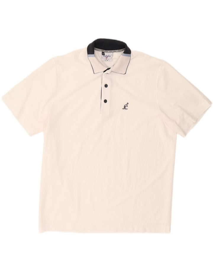 AUSTRALIAN L'ALPINA Polo Homme IT 50 Blanc Moyen Polyester