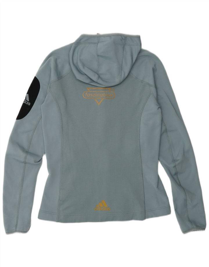 Adidas Veste de survêtement Terrex pour femme UK 12 Bleu moyen Colourblock