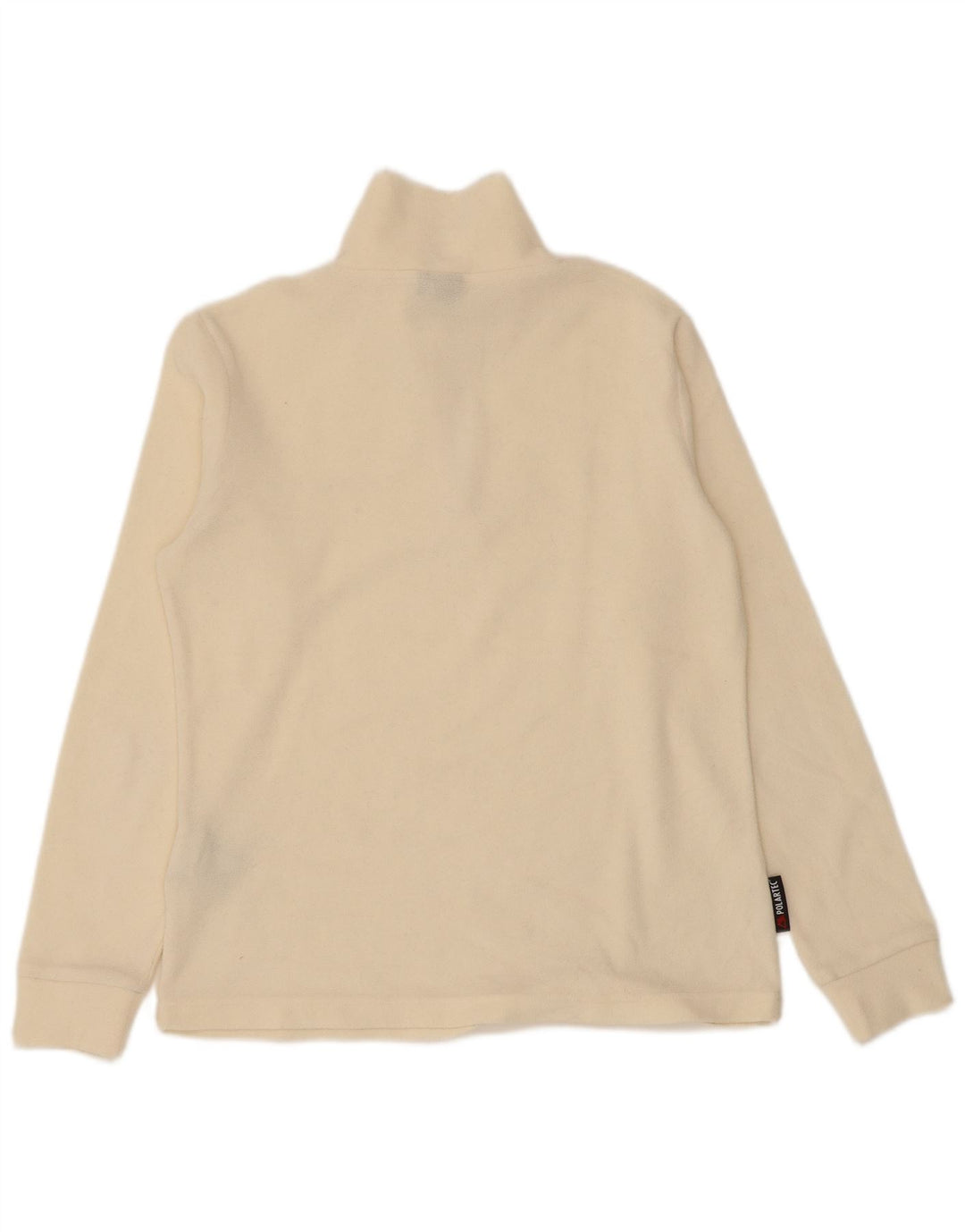 Invicta Pull polaire à col zippé pour femme UK 14 Medium Off White Polyester