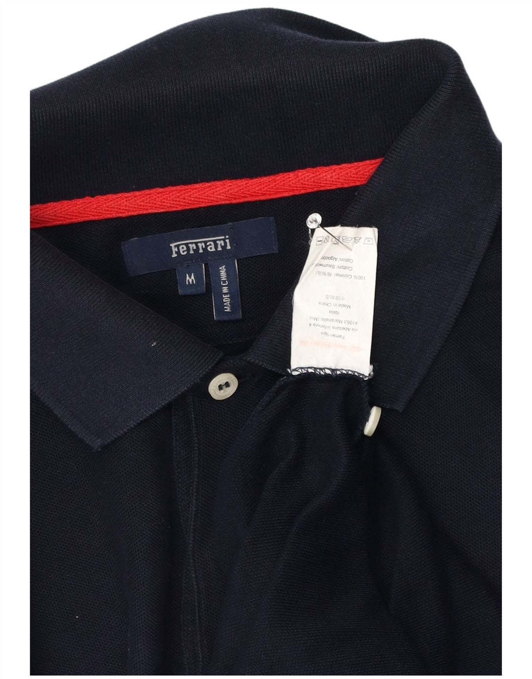 Polo Homme Ferrari Coton Bleu Marine Moyen