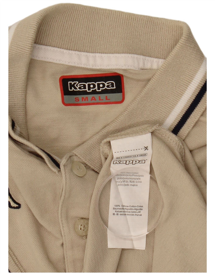Kappa Polo Homme Petit Beige Coton