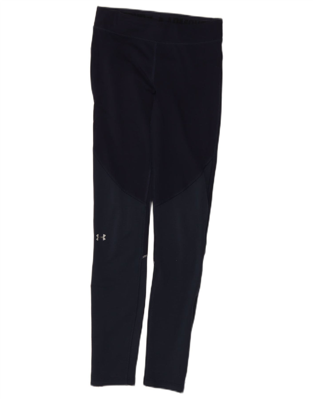 Under Armour Leggings Femme UK 4 XS Bleu Marine Colorblock Polyester