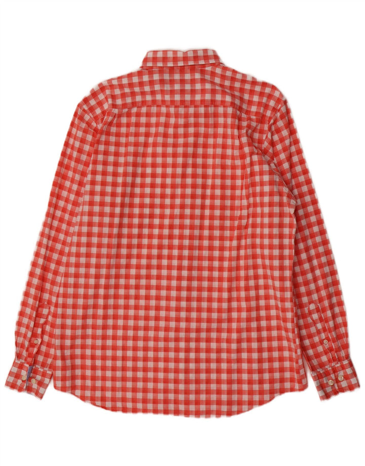 Chemise Homme Nautica Coton Vichy Rouge Moyen