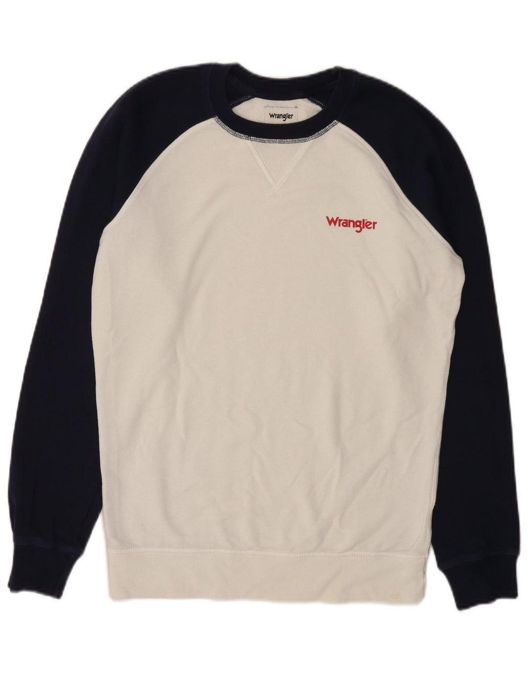 Wrangler Sweat-shirt pour homme Small Blanc Colourblock
