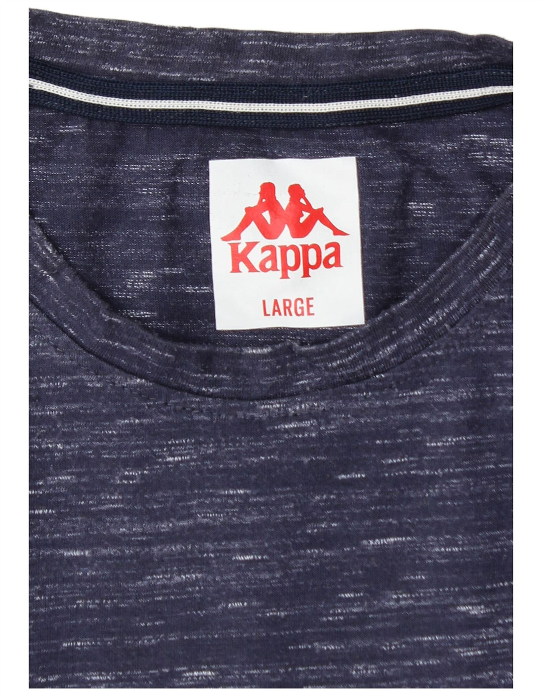 KAPPA T-Shirt Homme Top Large Bleu Marine Moucheté Polyester