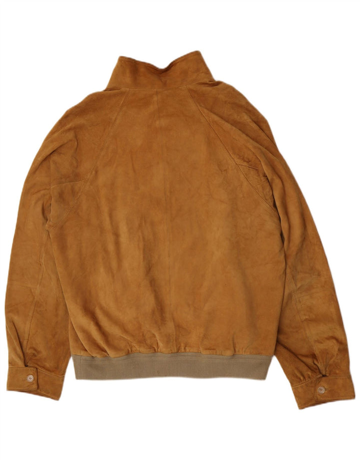 Gerani Veste Bomber En Daim Homme IT 56 3XL Cuir Beige