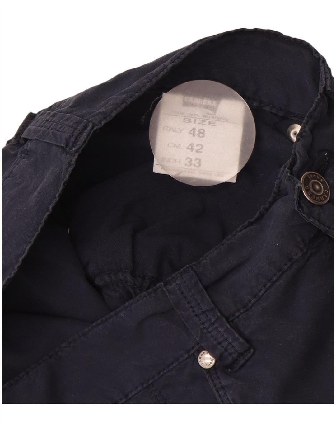 CARRERA Pantalon décontracté droit pour homme IT 48 Medium W30 L33 Bleu marine