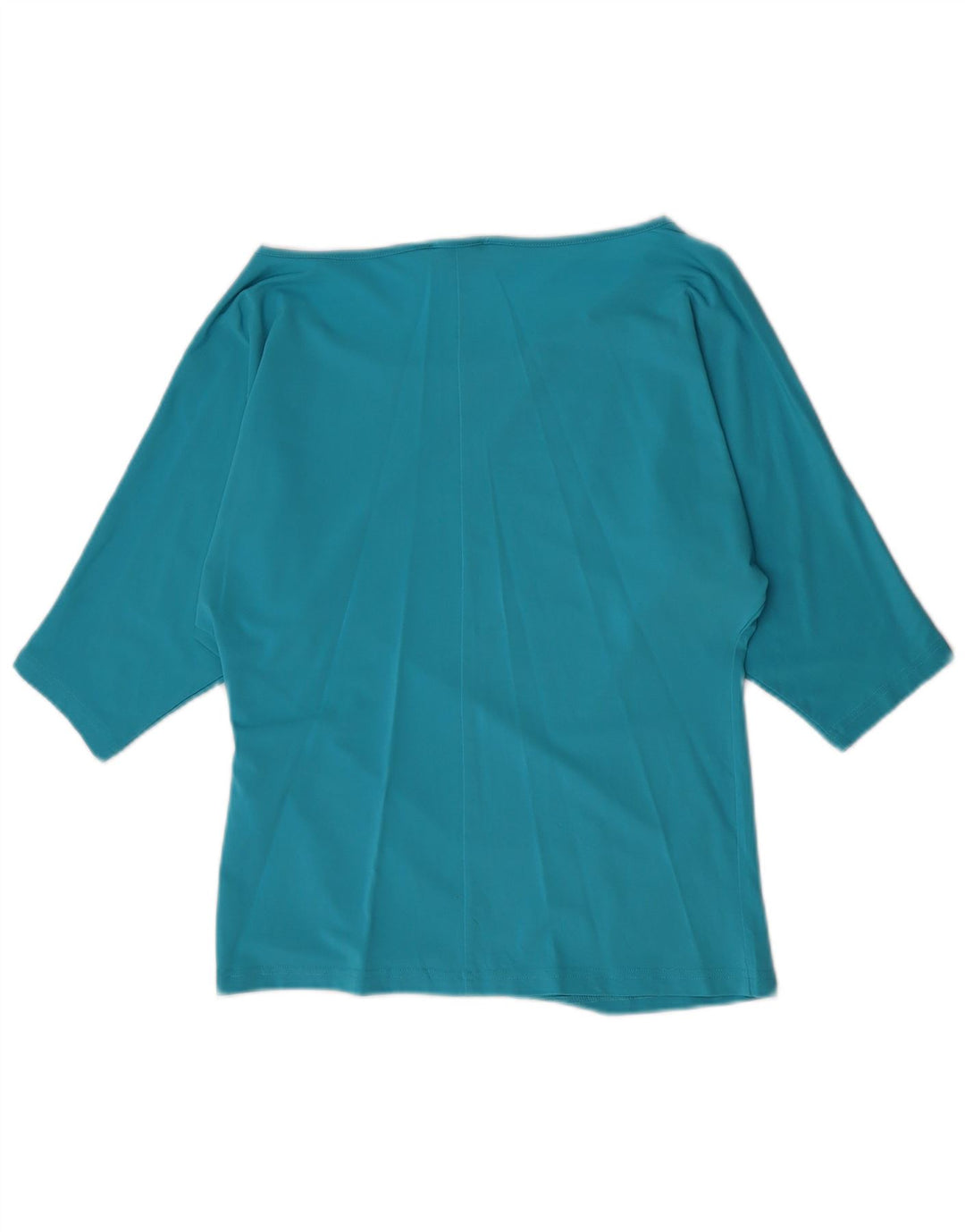 Luisa Spagnoli Chemisier à manches 3/4 pour femme UK 12 Bleu moyen Viscose