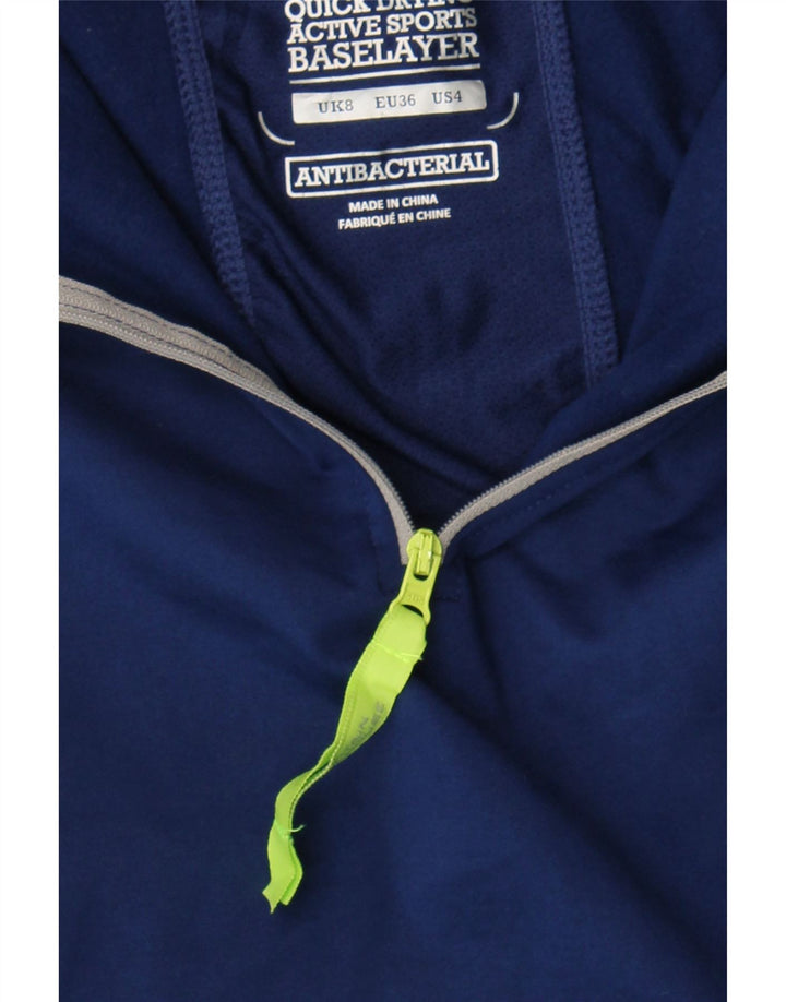 MOUNTAIN WAREHOUSE Womens Hoodie Jumper UK 8 Small Blue Polyester Vintage Mountain Warehouse and Second-Hand Mountain Warehouse from Messina Hembry 