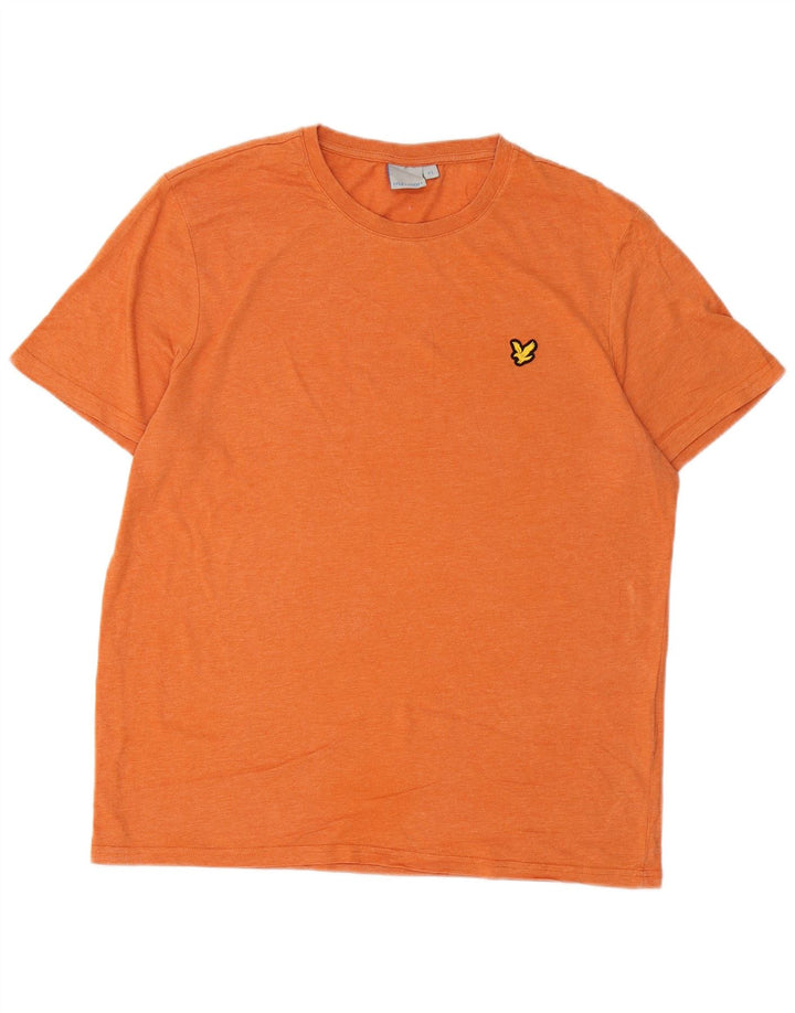LYLE & SCOTT T-Shirt Homme Top XL Orange Polyester