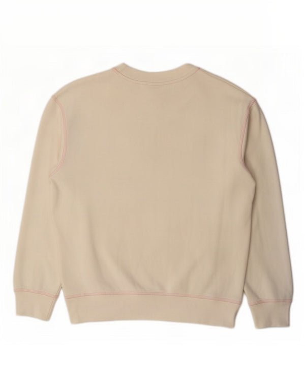Levi's Sweat Oversize Femme UK 10 Petit Blanc Cassé Coton