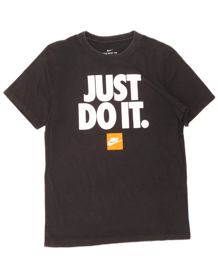 Nike T-shirt graphique pour homme en coton noir moyen