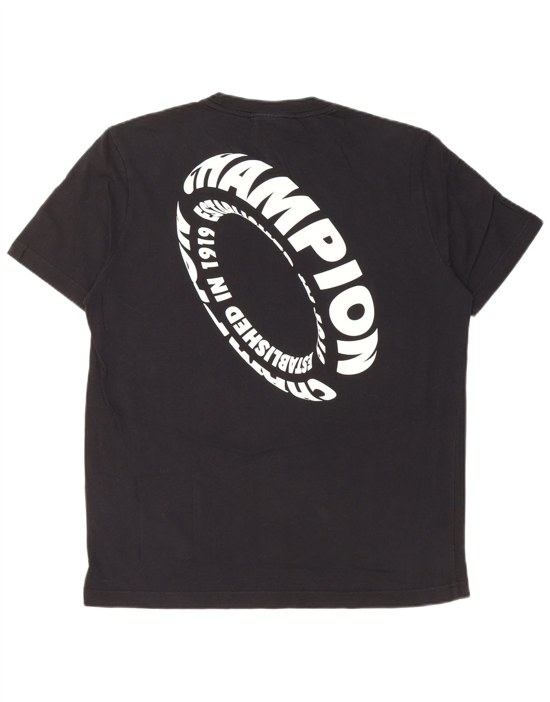 Champion T-Shirt Graphique Homme Noir Moyen Coton