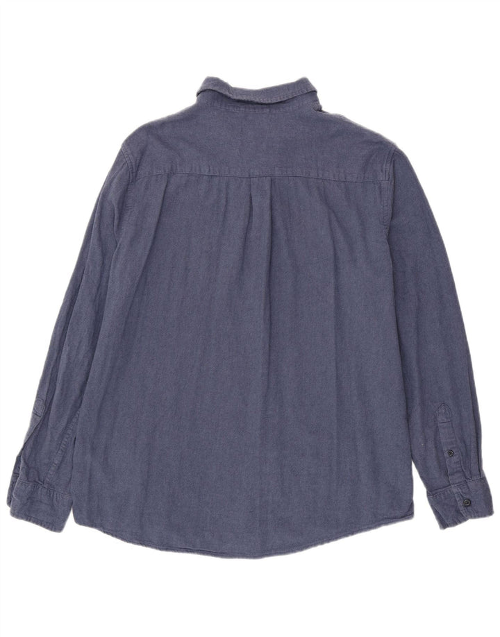 Chaps Chemise Flanelle Homme XL Bleu Marine Coton