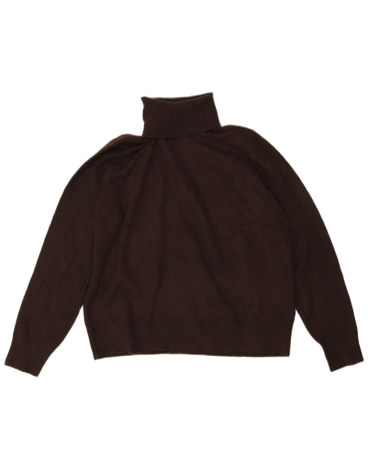 Marks & Spencer Pull col roulé pour femme UK 14 Marron moyen