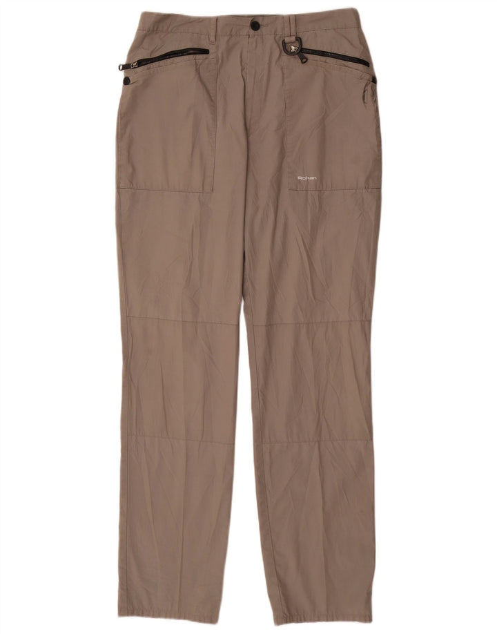 Rohan Pantalon cargo de randonnée pour homme W34 L32 Beige Polyester