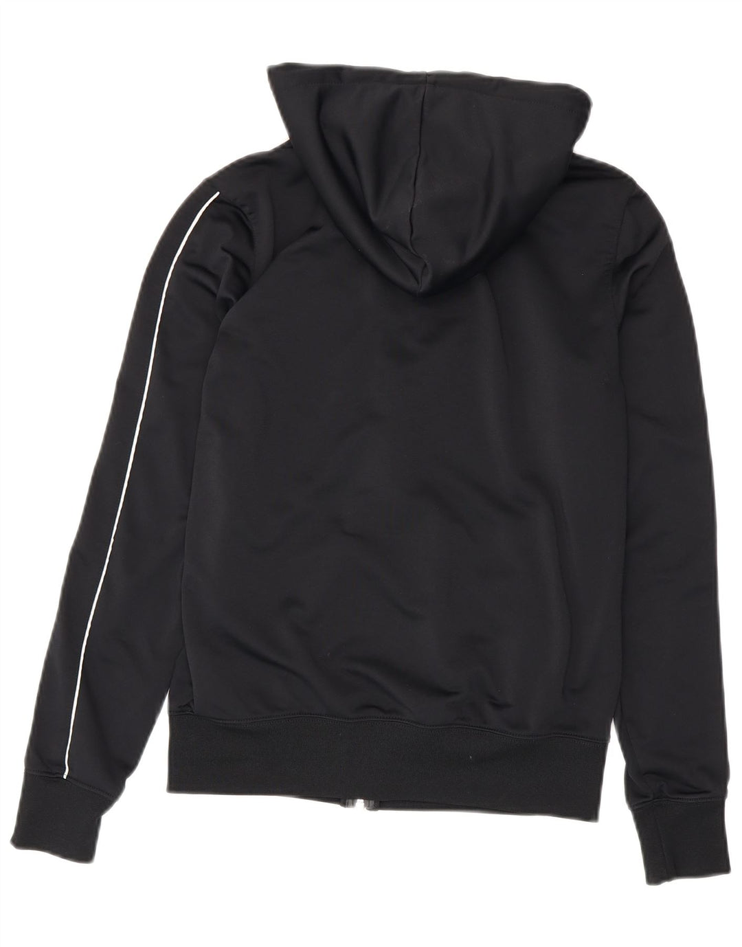 Nike Pull à capuche zippé graphique pour femme UK 12 Polyester noir moyen