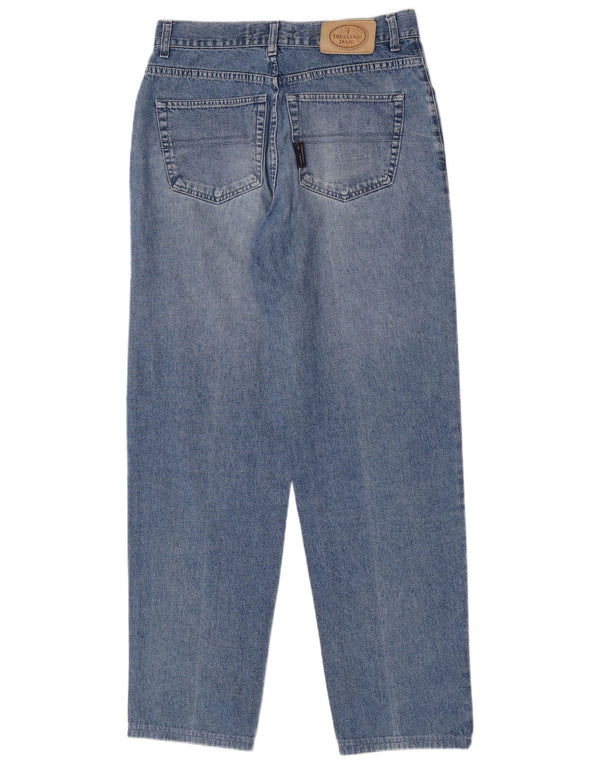 Trussardi Femme Jean Fuselé Taille Haute IT 47 Large W33 L32 Bleu Coton