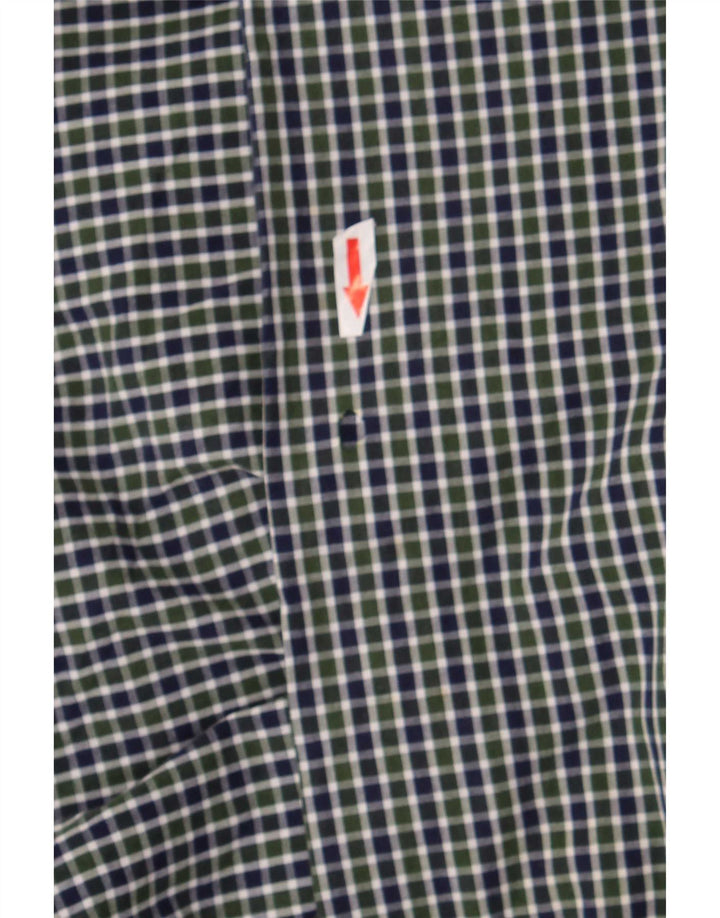 Chaps Chemise Coupe Classique Homme Vert Moyen Vichy Coton