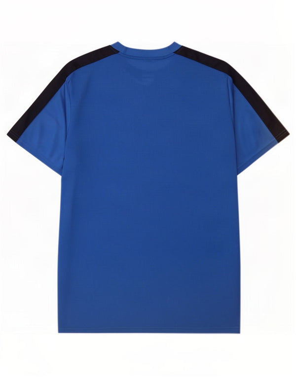 Nike Hommes Dri Fit Slim T-Shirt Haut 2XL Bleu Colorblock Polyester