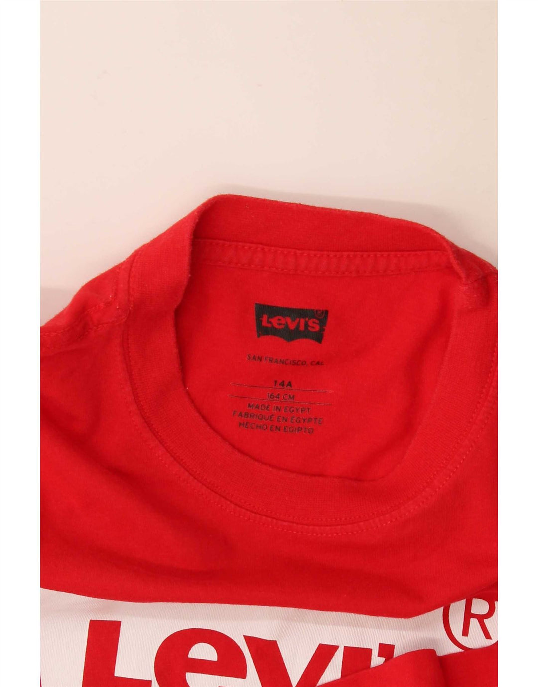 Levi's T-Shirt Graphique Garçon 13-14 ans Rouge