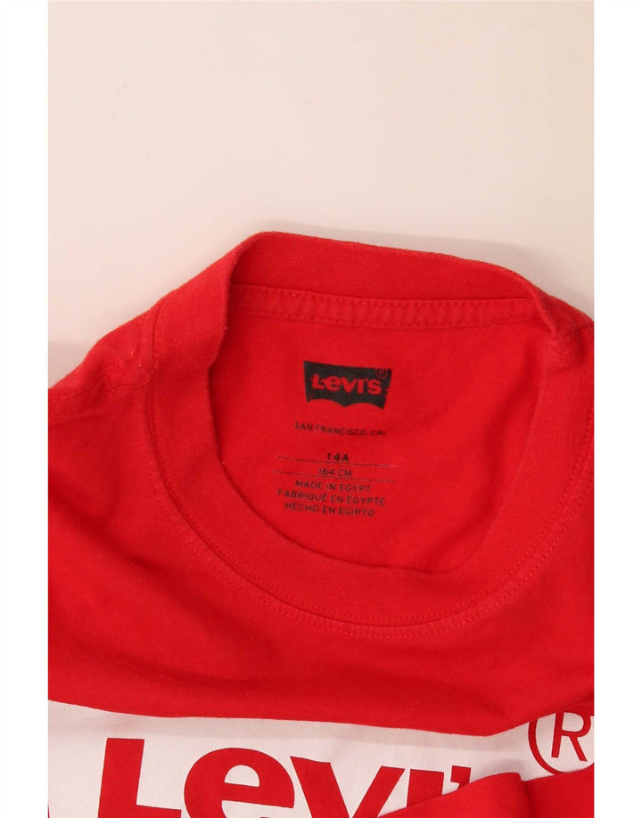 Levi's T-Shirt Graphique Garçon 13-14 ans Rouge