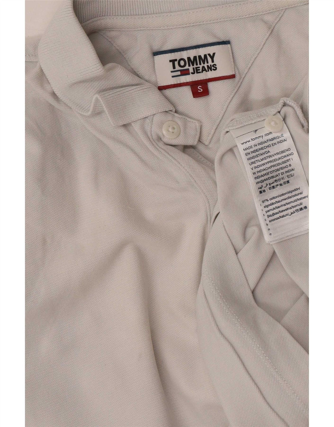 Tommy Hilfiger Polo Homme Petit Blanc Coton
