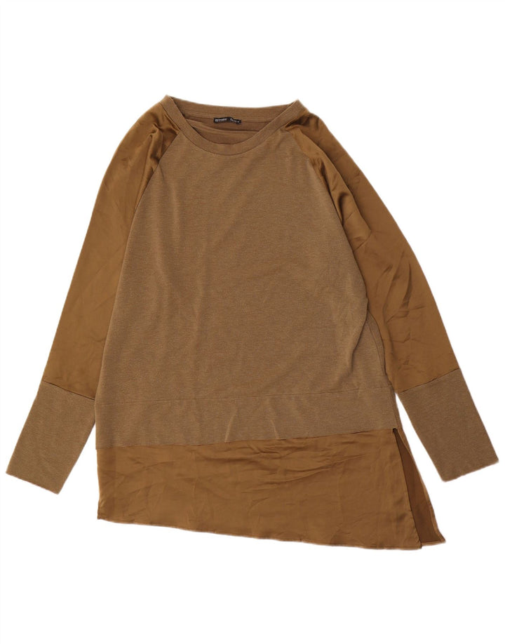 Zara Femme Tunique Asymétrique UK 14 Polyester Vert Moyen