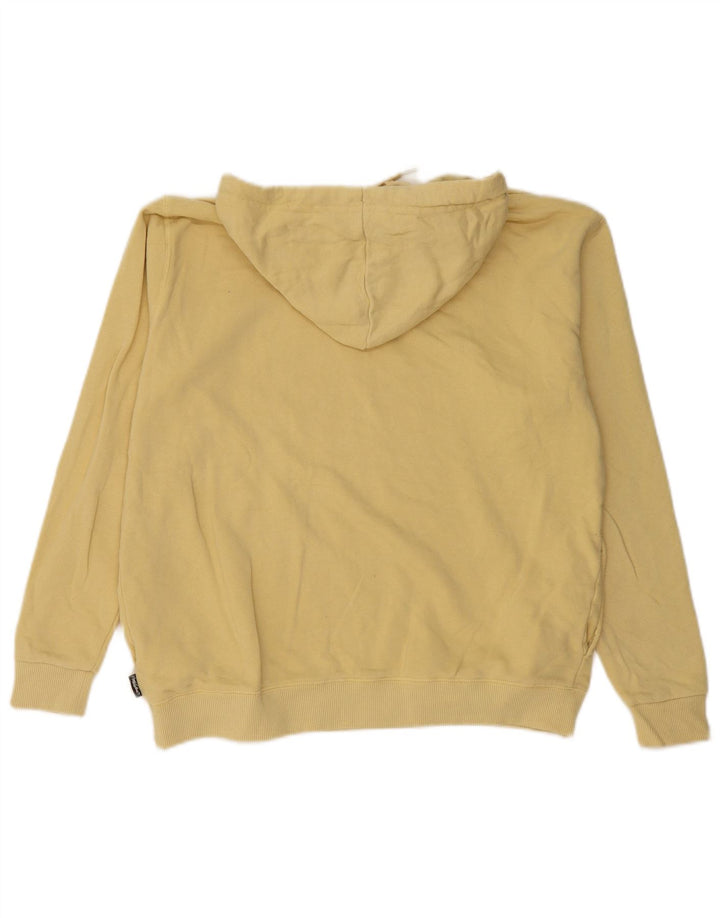 MOSSIMO Pull à capuche surdimensionné pour femme US 12 Grand coton jaune